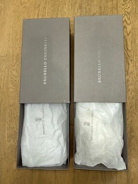 2 Brunello Cucinelli Box empty Large Shoes Sneakers Storage Replacemnt Gift